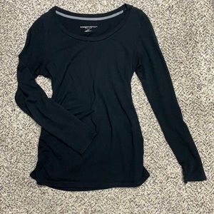 Liz Lange Maternity long sleeve black shirt